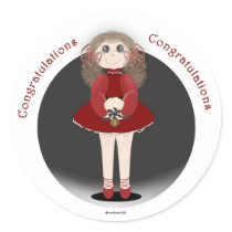 Congratulations Dance Stickers by personalizedbaby Congratulations Dance Stickers