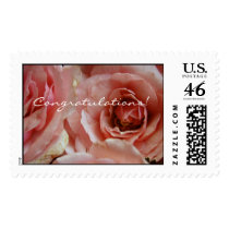  Congratulations! floral stamp