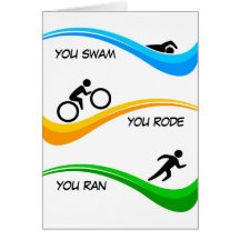 Congratulations for finishing a Triathlon! Cards