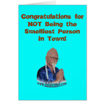 Congratulations for not Being the Smelliest Person cards by DonCraigorio Congratulations for not Being the Smelliest Person cards