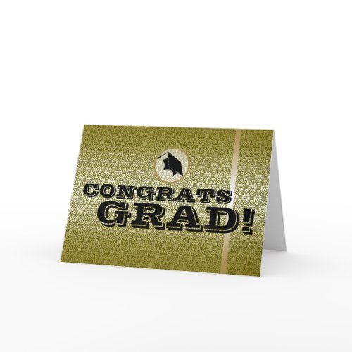 Congratulations Grad Card Chic Pattern 10 card
