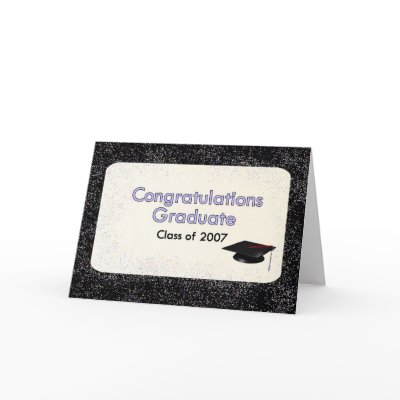 Congratulations Graduate Class of 2007 Blue Card by dndartstudio