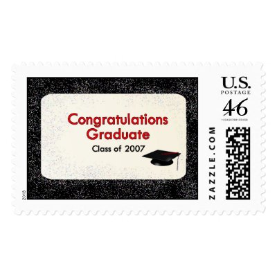 Congratulations Graduate Class of 2007 Postage Stamps by dndartstudio