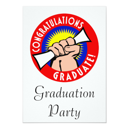 Congratulations Graduate Custom Invites