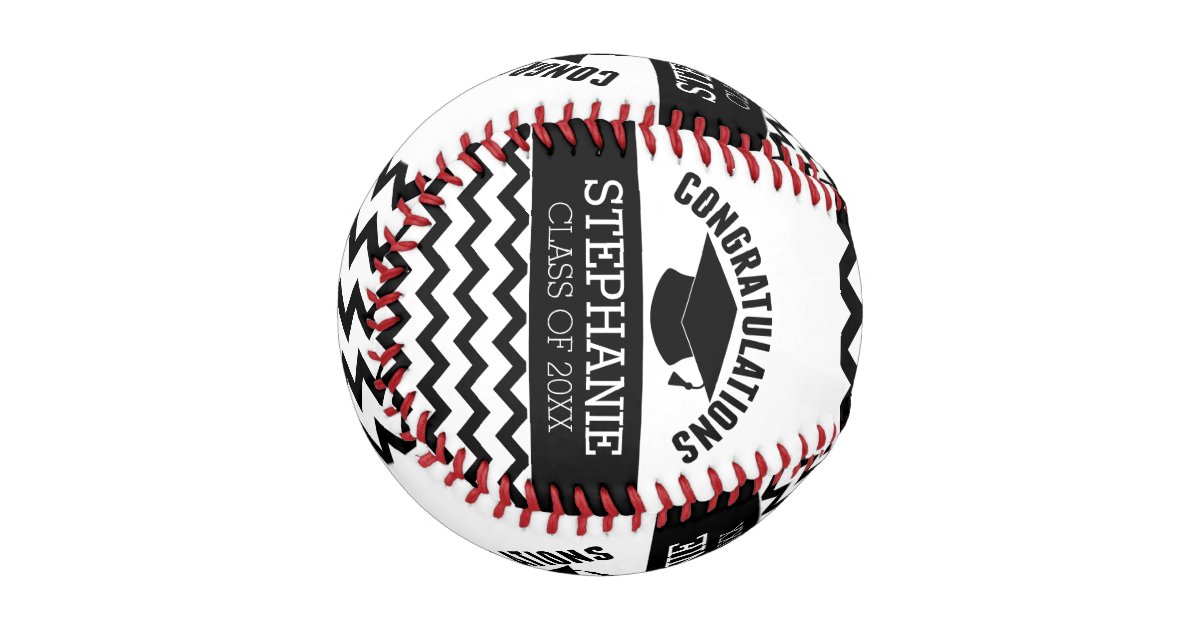 Congratulations Graduate Personalized Graduation Baseball Zazzle