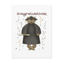 Congratulations Graduation Bear postcards