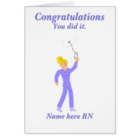 Congratulations Graduation Registered Nurse Greeting Card