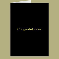 Congratulations cards