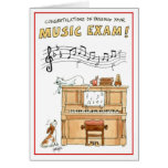 Congratulations greeting card - passing music exam cards