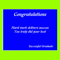 Congratulations hard work postcards postcards