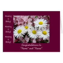 Congratulations! Having a Baby Shower Invitations Greeting Card