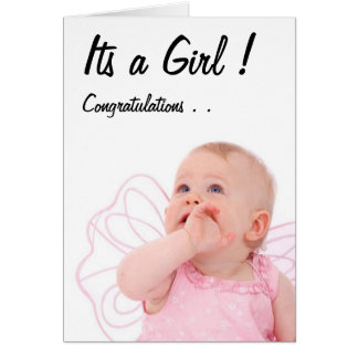 Congratulations Its A Girl Cards | Zazzle