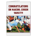 Congratulations JV Football greeting card