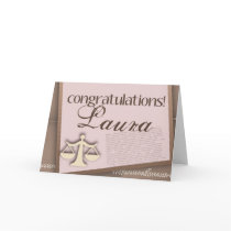 Congratulations Law School Graduate cards