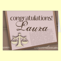 Congratulations Law School Graduate cards