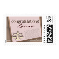 Congratulations Law School Graduate Postage Stamp
