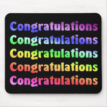 Congratulations mousepads
