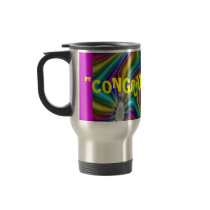 "CONGRATULATIONS!" mugs