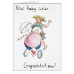 Congratulations- New Baby Sister! Greeting Card