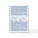 Congratulations-New Grandson Greeting Card