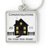 Congratulations New Home House Key Chain keychains