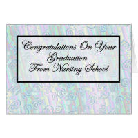 Congratulations Nursing School Graduation Greeting Card