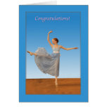 Congratulations on Ballet Dance Recital Card