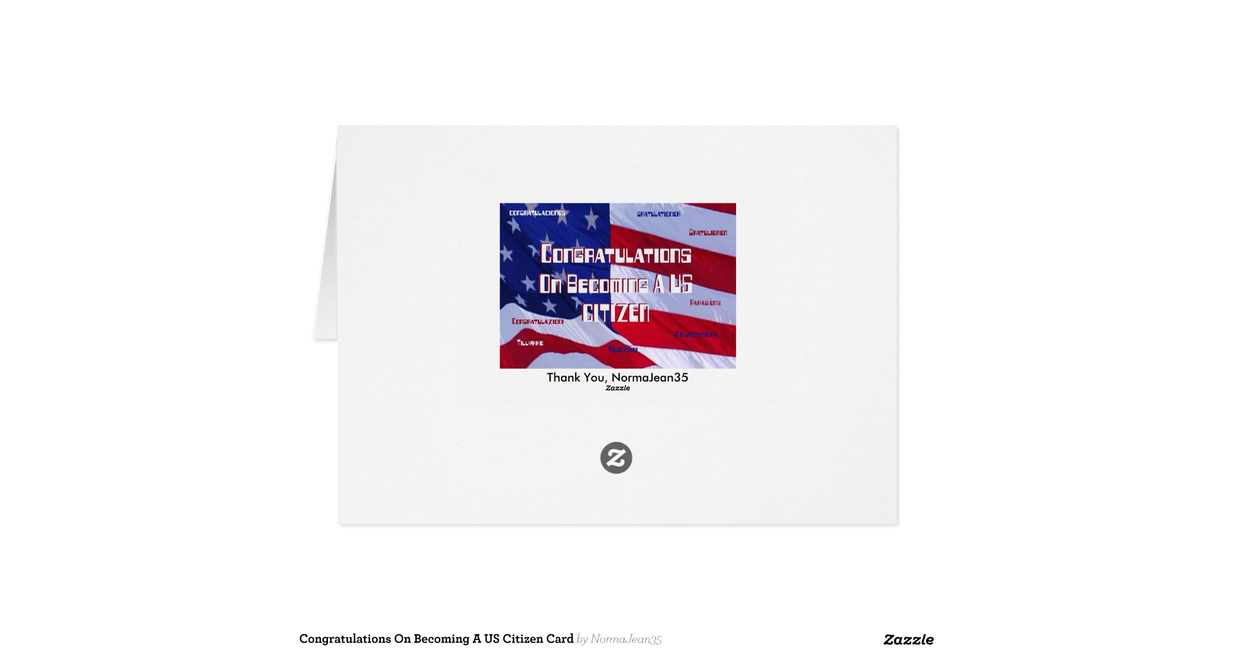 Congratulations on becoming a us citizen card 