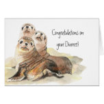 Congratulations on Divorce Seals of Approval Card