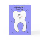 Congratulations on Getting Your Braces Off Card