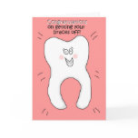 Congratulations on Getting Your Braces Off Card