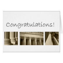 Congratulations on Graduating from Law School Greeting Card