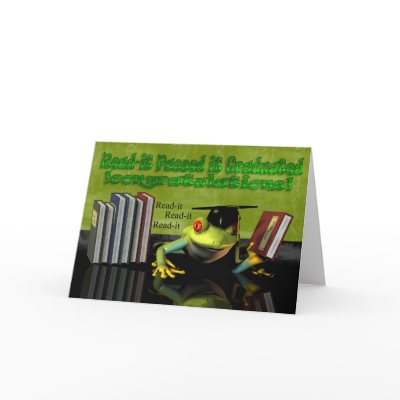 Congratulations on Graduation, you graduated Greeting Card by moonlake