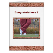 Congratulations on Hole-in-One for Golfer Greeting Card