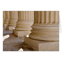 Congratulations on Law Degree Pillars Greeting Card