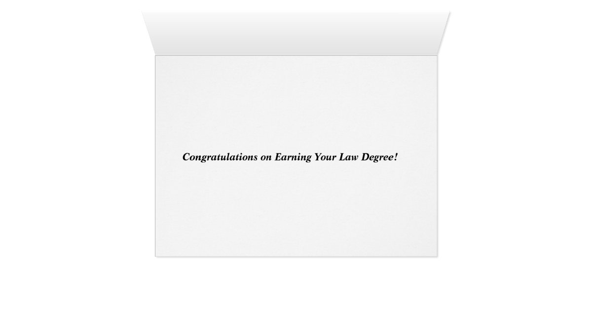 Congratulations on Law Degree Supreme Court Card Zazzle