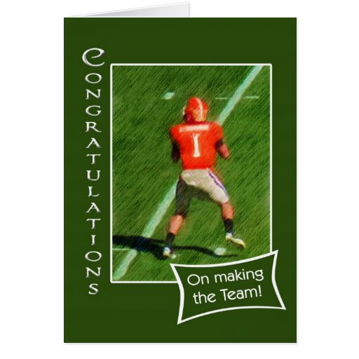 congratulations-on-making-football-team-card-zazzle