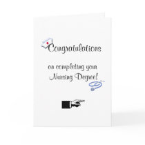 Congratulations on Nursing Degree-Humor Greeting Cards