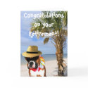 Congratulations on retirement boxer greeting card