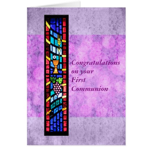 Congratulations on your 1st Communion Customizable Card | Zazzle