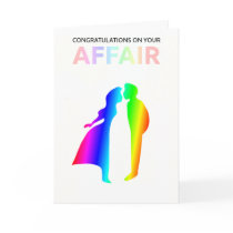 "Congratulations on your affair" card