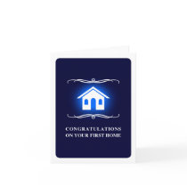 congratulations on your first home : mod home greeting cards