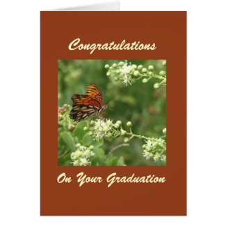 Congratulations on Your Graduation Butterfly Card