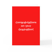 Congratulations on your Graduation! cards