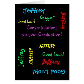 Congratulations on your Graduation, Greeting Card