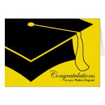 congratulations on your medical degree! greeting cards