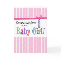 congratulations on your new baby girl cards