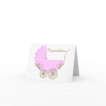 Congratulations on your new baby girl greeting car greeting card