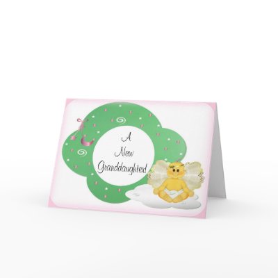 Congratulations on Your New Granddaughter Card by NightSweatsDiva