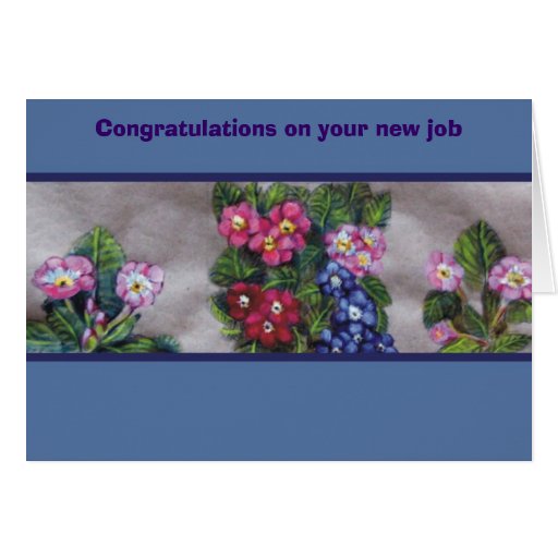 Congratulations on your new job cards | Zazzle